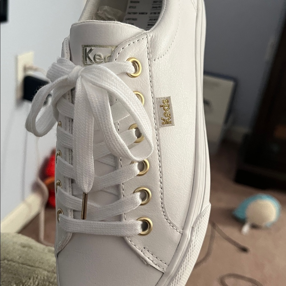 🌻 HOST PICK 🌻 🦙 Keds Jump Kick White Leather Sneakers 🦙 - Picture 3 of 5